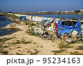 a wild dirty camping, Azov sea, Ukraine 95234163