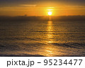 sunrise over the sea, Azov sea, Ukraine 95234477