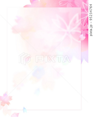 桜の花のフレーム 95234764