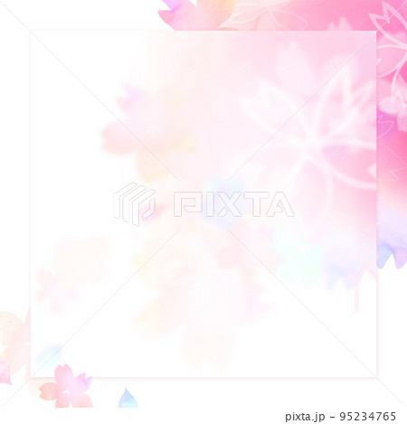 桜の花のフレーム 桜の花のフレーム 95234765