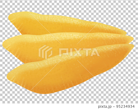 数の子三切れのリアルなテイストの美味しそうな手描きイラスト 数の子三切れのリアルなテイストの美味しそうな手描きイラスト 95234934