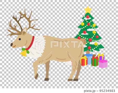 Christmas reindeer illustration Christmas reindeer illustration 95234983