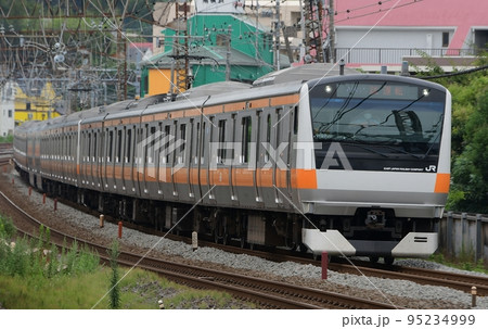 E233系0番台中央線グリーン車組込み12両編成試運転 東海道貨物線 戸塚