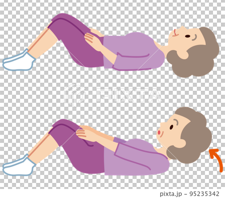 体操をする高齢者　健康　介護　リハビリ 95235342