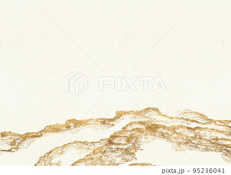 金色の雲海模様の背景テクスチャ 95236041