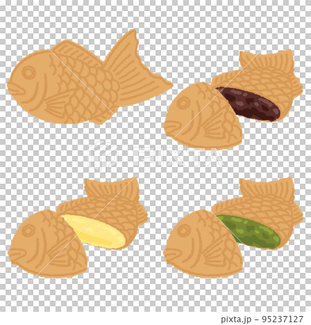 Illustration of taiyaki Illustration of taiyaki 95237127