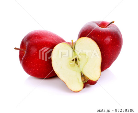 red apple isolated on white background 95239286
