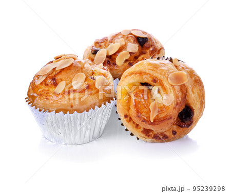 danish pastry isolated on the white background danish pastry isolated on the white background 95239298