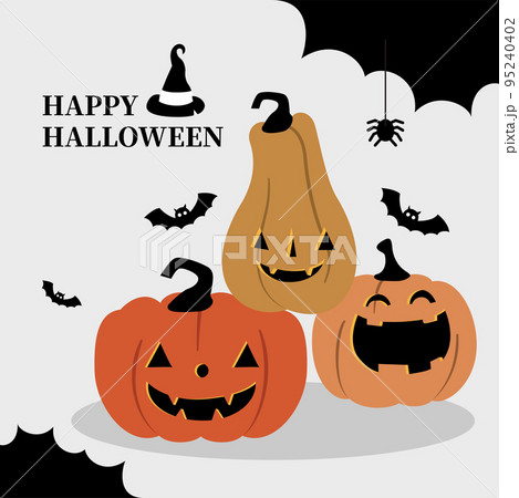 Happy Halloween Vector. magic elements. Pumpkins, Happy Halloween Vector. magic elements. Pumpkins, 95240402