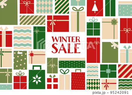 背景パターン_クリスマスプレゼント 95242091