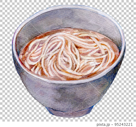 一杯のかけそば　水彩イラスト 95243221