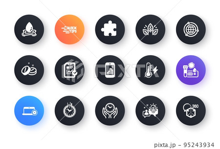 Minimal set of Idea, Time and Organic tested flat icons for web development. Education, Graph phone, Medical tablet icons. Covid test, Electricity power, Report checklist web elements. Vector Minimal set of Idea, Time and Organic tested flat icons for web development. Education, Graph phone, Medical tablet icons. Covid test, Electricity power, Report checklist web elements. Vector 95243934