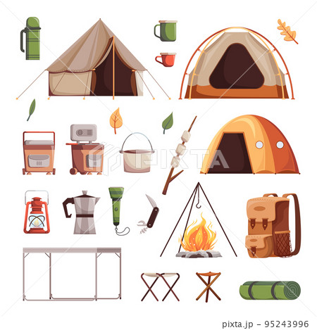 Camping Icon Set 95243996