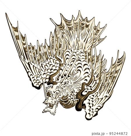 浮世絵　龍　その11 ゴールドバージョン	 95244872