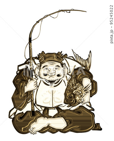 浮世絵　恵比寿　その5　ゴールドバージョン 95245022