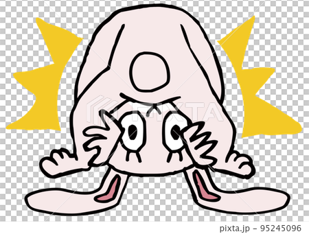 一隻兔子從褲襠裡探出頭來 95245096