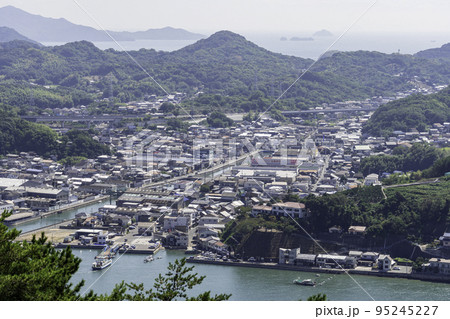 向島の町並み　向島町周辺　広島県尾道市 95245227