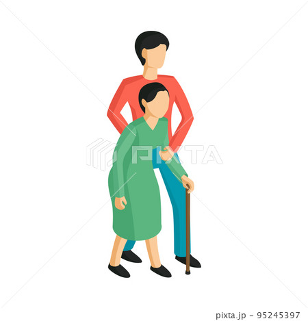 Isometric Charity Icon 95245397