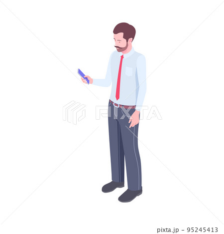 Man Smartphone Illustration 95245413