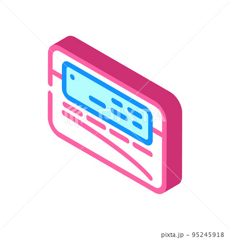 vhs player retro gadget isometric icon vector illustration 95245918