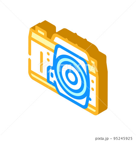 photo camera retro gadget isometric icon vector illustration 95245925
