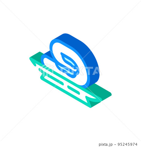 kaymak milk product isometric icon vector illustration 95245974