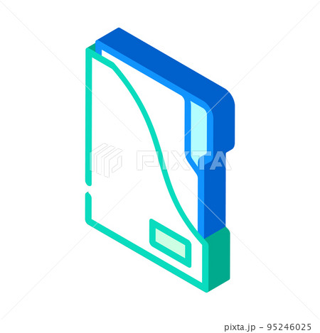 storage folder isometric icon vector illustration 95246025