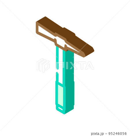 grub axe hatchet isometric icon vector illustration 95246056