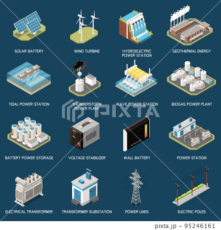 Green Energy Isometric Set 95246161