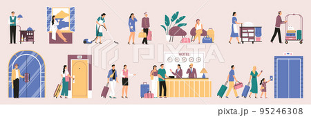 Flat Hotel Set 95246308