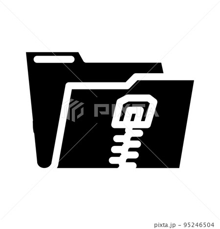archive folder glyph icon vector illustration archive folder glyph icon vector illustration 95246504