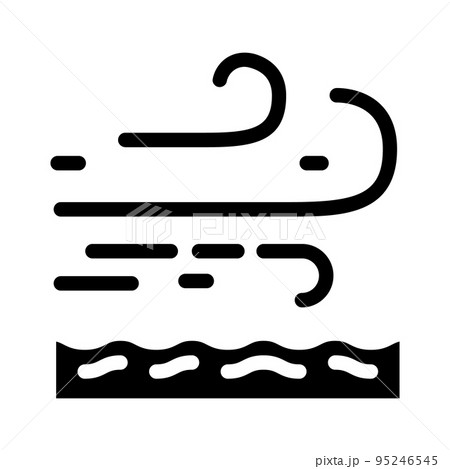 breeze air clean glyph icon vector illustration 95246545