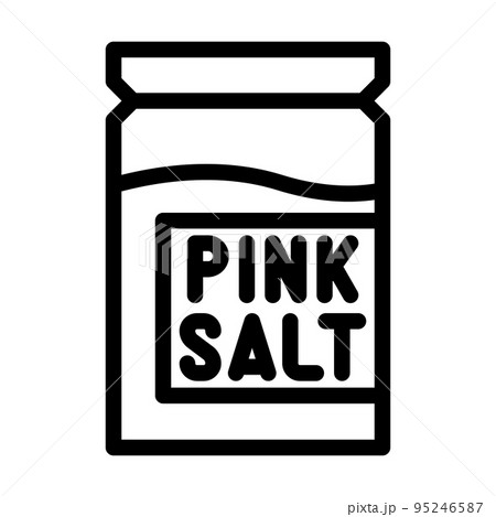 himalayan pink salt line icon vector illustration himalayan pink salt line icon vector illustration 95246587