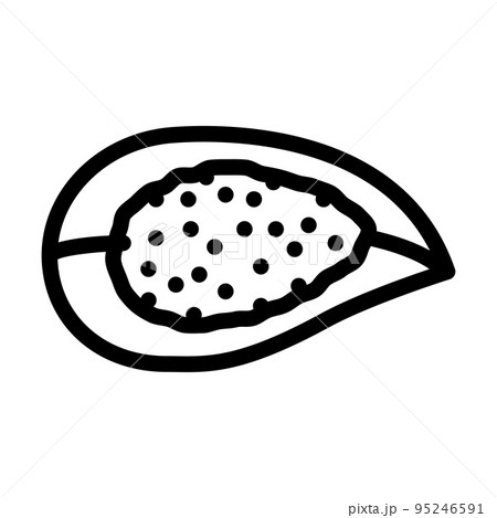 hawaiian salt line icon vector illustration 95246591