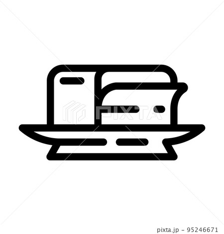 butter milk product line icon vector illustration 95246671