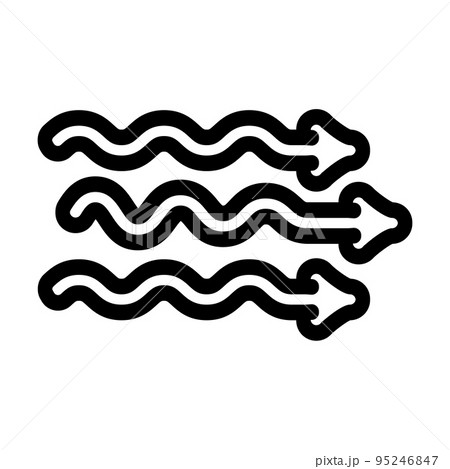 air flow line icon vector illustration 95246847
