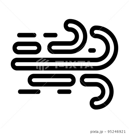 airflow air clean line icon vector illustration 95246921