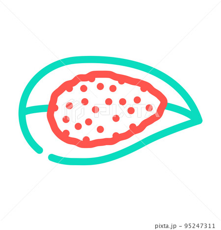 hawaiian salt color icon vector illustration 95247311