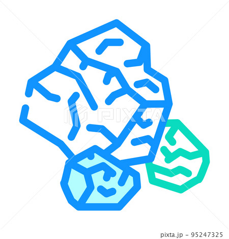 salt crystals color icon vector illustration salt crystals color icon vector illustration 95247325