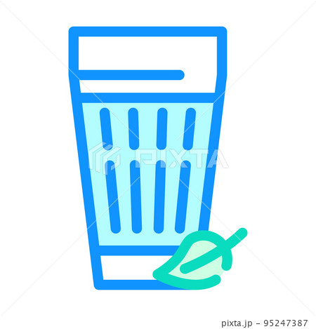 ayran milk product color icon vector illustration 95247387