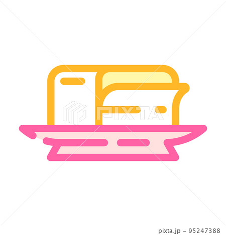 butter milk product color icon vector illustration 95247388