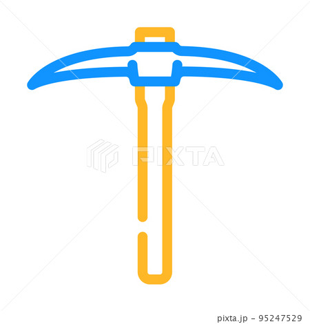 miner axe hatchet color icon vector illustration miner axe hatchet color icon vector illustration 95247529