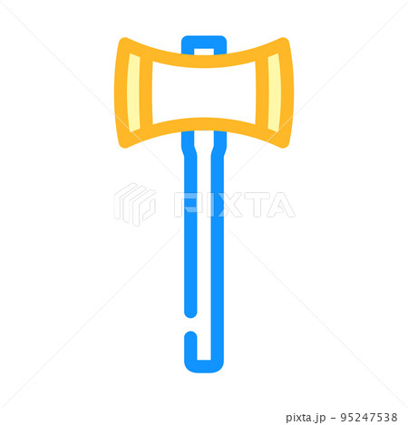 double bit axe blade color icon vector illustration double bit axe blade color icon vector illustration 95247538