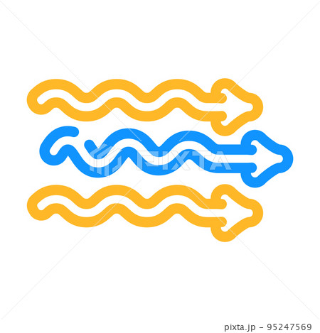 air flow color icon vector illustration 95247569
