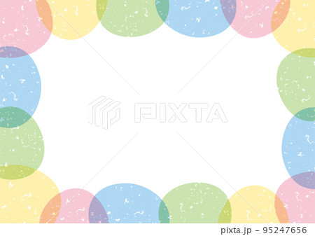 シンプル カラフル フレーム 飾り枠 パステル シンプル カラフル フレーム 飾り枠 パステル 95247656