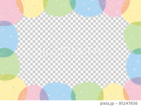 シンプル カラフル フレーム 飾り枠 パステル シンプル カラフル フレーム 飾り枠 パステル 95247656