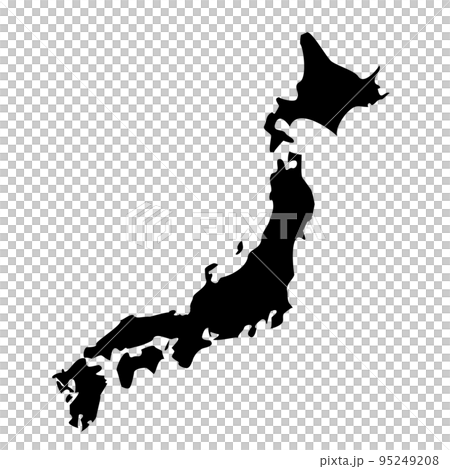 Map of Japan. A simple Japanese archipelago. Map of Japan. A simple Japanese archipelago. 95249208