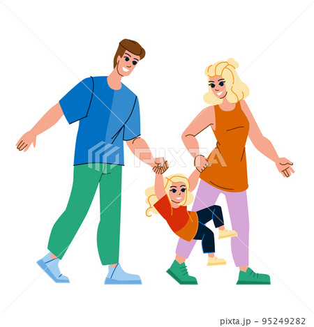 couple kids vector 95249282
