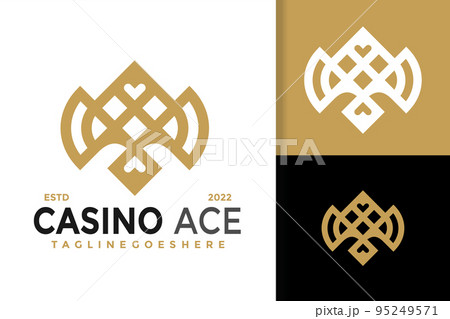 Premium Vector | Poker ace spade logo design for casino business gamble  card game speculate etcvector