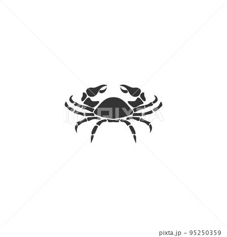 Crab logo icon design illustration 95250359